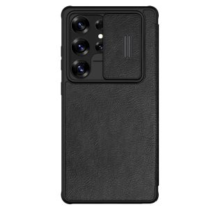 Nillkin Qin Pro kinyitható tok Samsung Galaxy S25 Ultra - fekete
