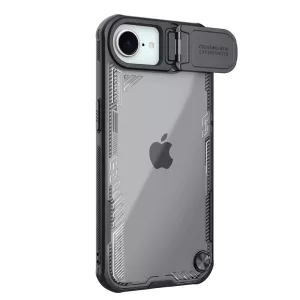 Nillkin Iceblade Prop tok kameralencse védővel és kitámasztóval iPhone 16e - fekete