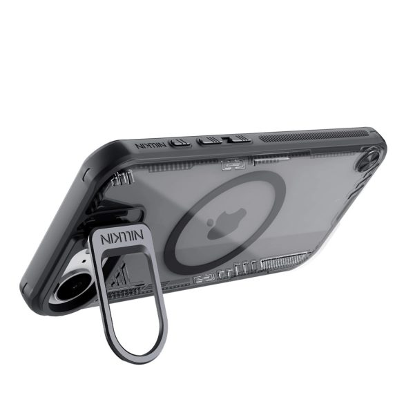 Nillkin Iceblade Prop MagSafe-kompatibilis tok kitámasztóval iPhone 16e - fekete