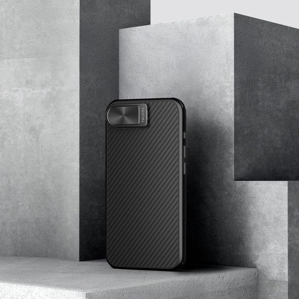 Nillkin CarboProp MagSafe-kompatibilis tok iPhone 16e - fekete