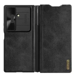   Nillkin Qin Pro tok Samsung Galaxy Z Fold 7 S Pen Space - Fekete - Samsung Galaxy Z Fold 7 - S Pen Space - Fekete