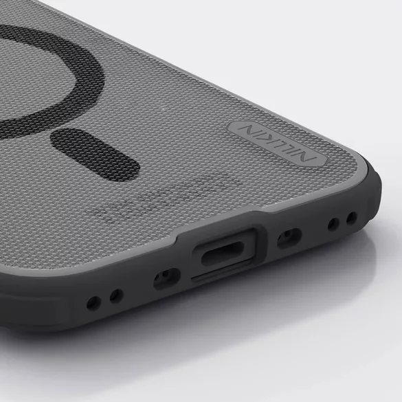 Super Frosted Shield Pro mágneses tok IP17 Air átlátszó fekete