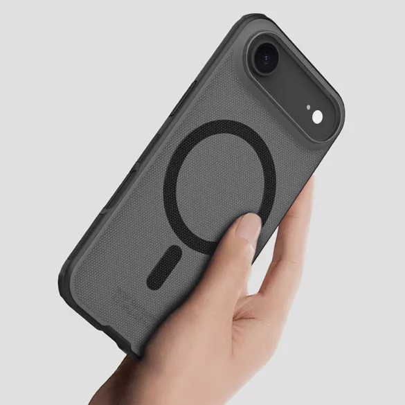 Super Frosted Shield Pro mágneses tok IP17 Air átlátszó fekete