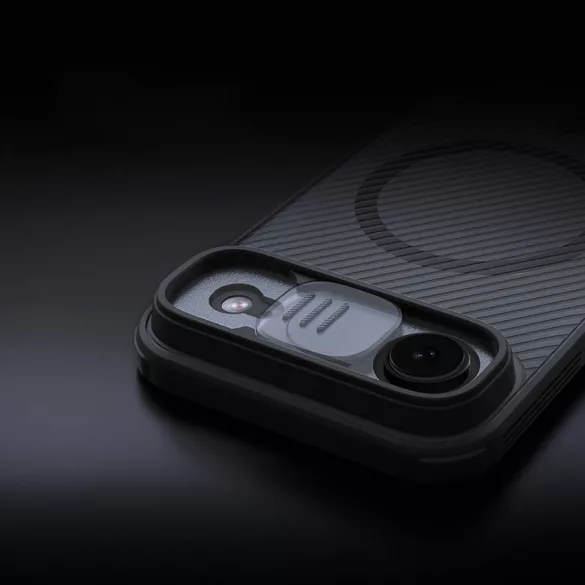 CamShield Pro mágneses tok IP17 Air átlátszó fekete