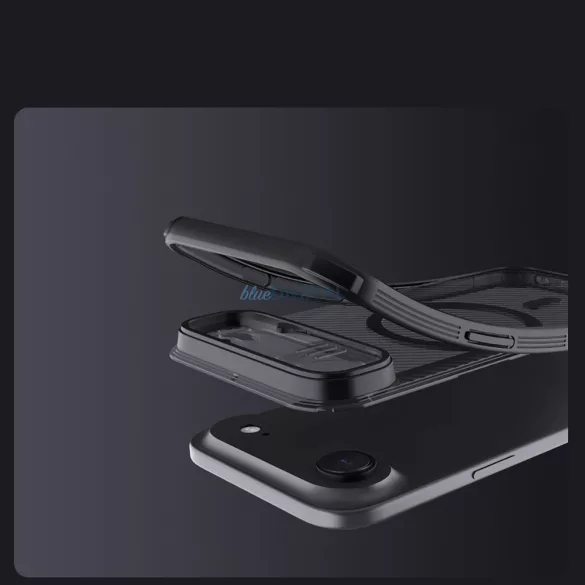 CamShield Pro mágneses tok IP17 Air átlátszó fekete