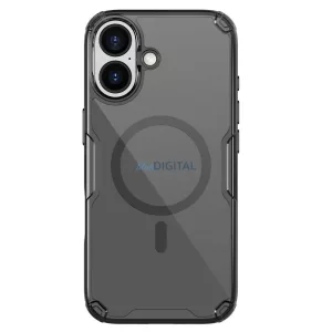 Nillkin Nature TPU Pro mágneses tok kompatibilis MagSafe iPhone 17-hez - áttetsző fekete