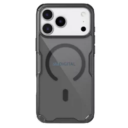   Nillkin Nature TPU Pro mágneses tok kompatibilis MagSafe iPhone 17 Pro Max készülékhez - áttetsző fekete