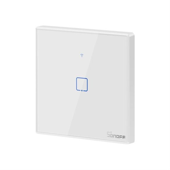 Sonoff T2EU1C-TX egycsatornás Touch fény Switch Wi-Fi gomb Fehér (IM190314015)