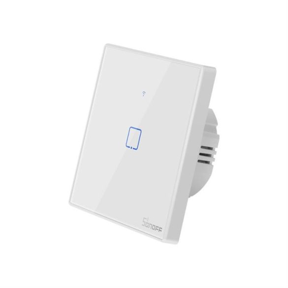 Sonoff T2EU1C-TX egycsatornás Touch fény Switch Wi-Fi gomb Fehér (IM190314015)