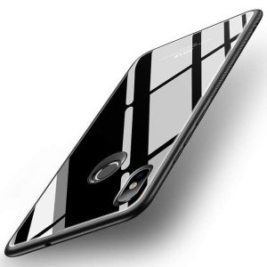 MSVII edzett üveg telefon tok telefontok ütésálló edzett üveg lap Xiaomi Mi 8 SE fekete kijelzőfólia üvegfólia tempered glass