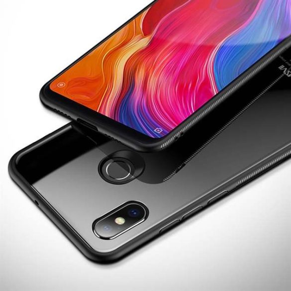 MSVII edzett üveg telefon tok telefontok ütésálló edzett üveg lap Xiaomi Mi 8 SE fekete kijelzőfólia üvegfólia tempered glass