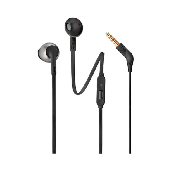 JBL T205 vezetékes fülhallgató 3.5mm jack csatlakozóval - fekete