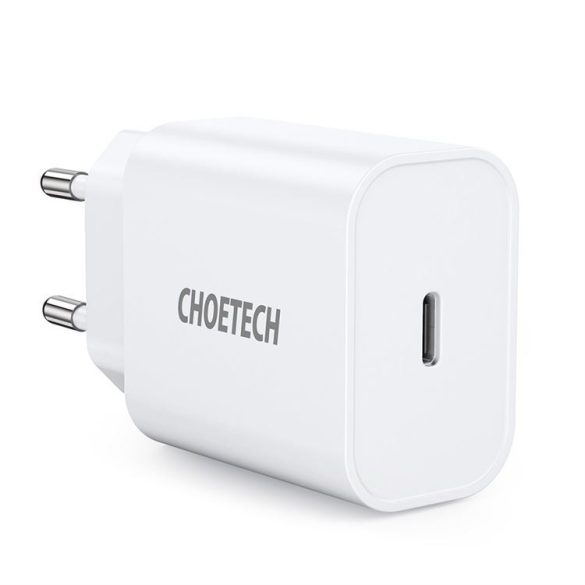 Choetech usb fali töltő type-c PD 20W fehér (Q5004 V4)