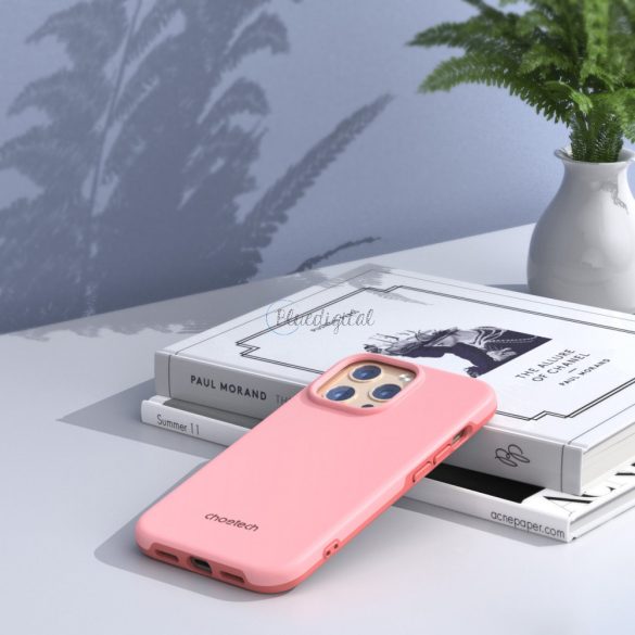 Choetech MFM leesésgátló tok MagSafe iPhone 13 Pro rózsaszín (PC0113-MFM-PK)