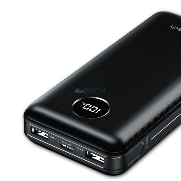 Choetech powerbank PD 45W 20000mAh fekete (B653)