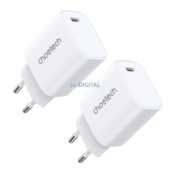 Choetech Q5004*2 PD20W töltő iphone12/13 sorozat Fehér