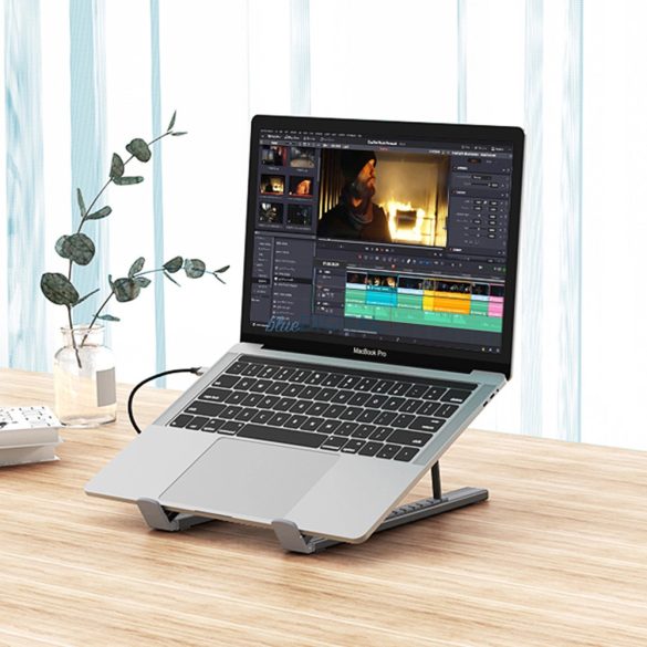 Choetech HUB-M48 laptop állvány és USB Hub 100W + USB-C kábel - szürke