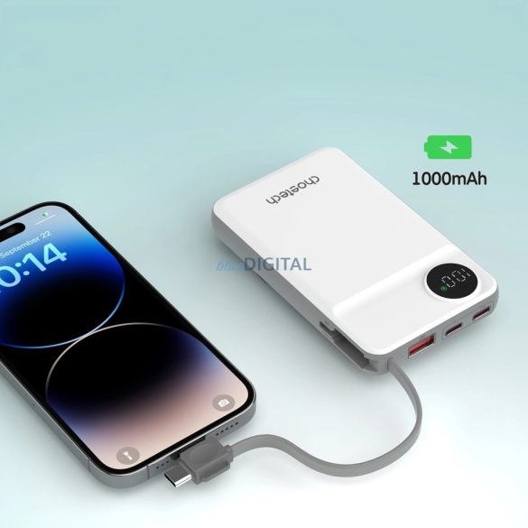 Choetech B695 powerbank 10000mAh - fehér