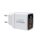 Choetech PD6052 hálózati töltő 1xUSB-A és 1xUSB-C csatlakozással 35W GaN - fehér