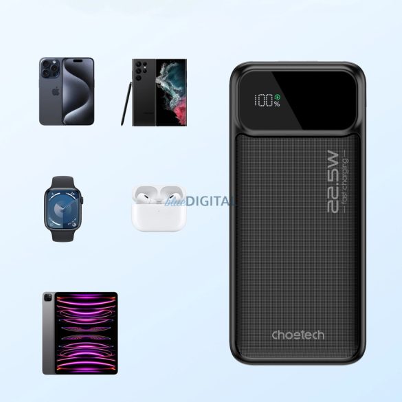 Choetech B728 powerbank 10000mAh 22.5W - fekete