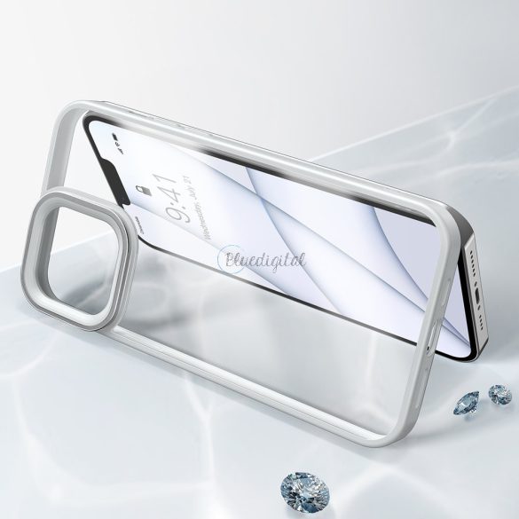 BASEUS CRYSTAL TELEFON tok HARD tok iPhone 13 TPU tok szürke (ARJT000313)