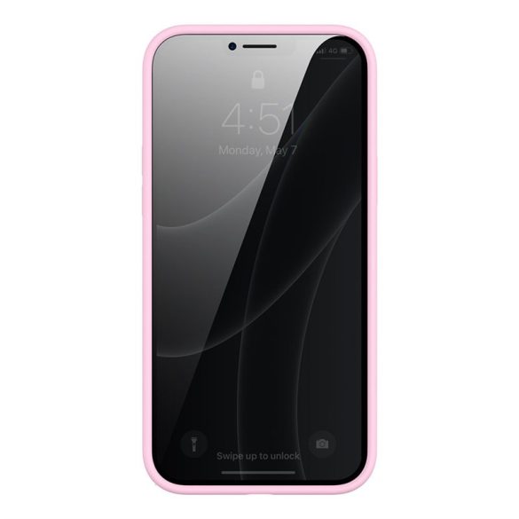 Baseus folyékony gél tok Lágy flexibilis szilikon tok iPhone 13 Pro Pink (ARYT001004)
