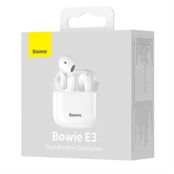 BASEUS TRUE vezeték nélküli fülhallgató Bowie E3 White