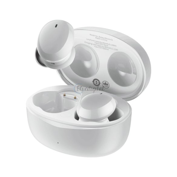 Baseus Bowie E2 TWS Bluetooth 5.2 vezeték nélküli fülhallgató vízálló IP55 fehér (NGTW090002)