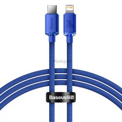   Baseus kristály ragyog sorozat gyors töltés adatkábel Type-c USB Lightning 20W 1,2m kék (CAJY000203)