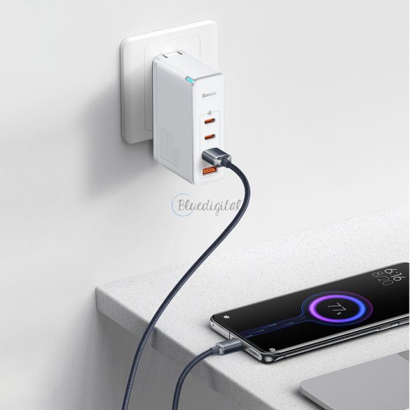 Baseus kristály ragyog sorozat gyors töltés adatkábel USB Type A USB Type C100W 1,2m fekete (CAJY000401)