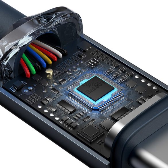 Baseus Crystal Shine sorozat USB kábel a gyors töltéshez és adatátvitelhez Type-c USB - USB Type C 100W 2 m fekete (CAJY000701)