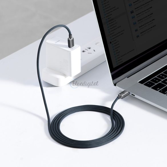 Baseus Crystal Shine sorozat USB kábel a gyors töltéshez és adatátvitelhez Type-c USB - USB Type C 100W 2 m fekete (CAJY000701)