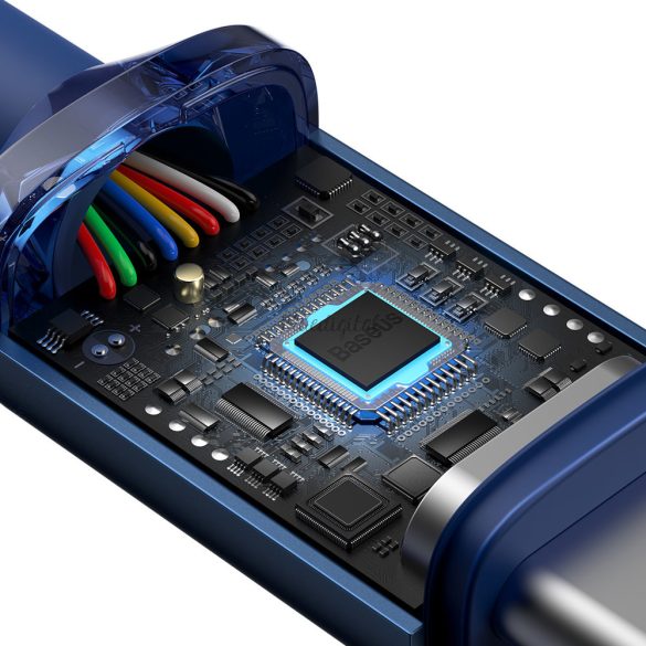 Baseus Crystal Shine sorozat USB kábel a gyors töltéshez és adatátvitelhez Type-c USB - USB Type C 100W 2m kék (CAJY000703)