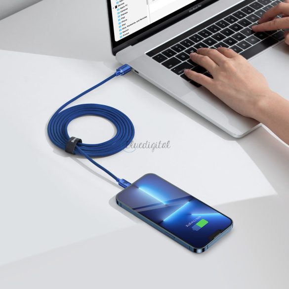 Baseus Crystal Shine sorozat USB kábel a gyors töltéshez és adatátvitelhez Type-c USB - USB Type C 100W 2m kék (CAJY000703)