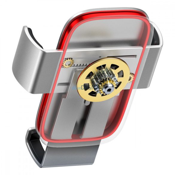 Baseus Metal Age II Gravity autós telefontartó a szellőzőrácson ezüst (SUJS000012)
