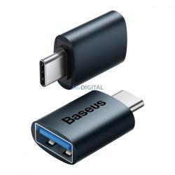   Baseus Ingenuity Series Mini OTG adapter ype-c USB-A 3.1 kék