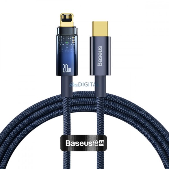 Baseus Explorer Series kábel USB Type-C - Lightning 20W 1m kék (CATS000003)