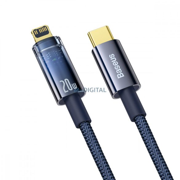 Baseus Explorer Series kábel USB Type-C - Lightning 20W 1m kék (CATS000003)