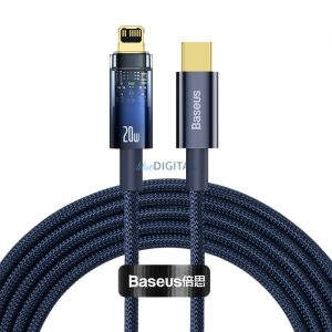 Baseus Explorer Series USB Type-C - Lightning kábel 20W 2m kék (CATS000103)