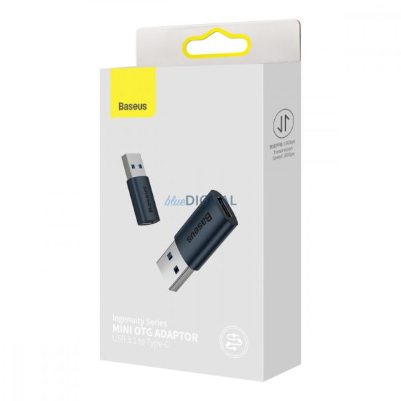 Baseus Ingenuity Series Mini USB 3.1 OTG USB Type-C adapter kék (ZJJQ000103)