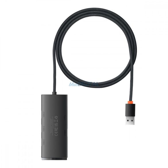 Baseus Lite sorozat HUB adapter USB-A 4xUSB-A 3.0 5Gb/s fekete (WKQX030101)