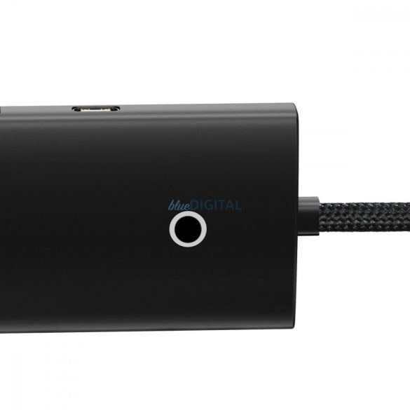 Baseus Lite sorozat HUB adapter USB-A 4xUSB-A 3.0 5Gb/s fekete (WKQX030101)