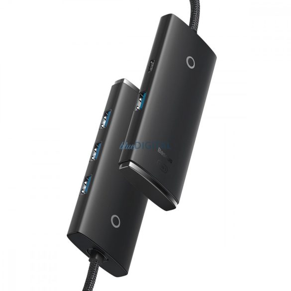 Baseus Lite sorozat HUB USB Type-c adapter - 4x USB 3.0 1m fekete (WKQX030401)