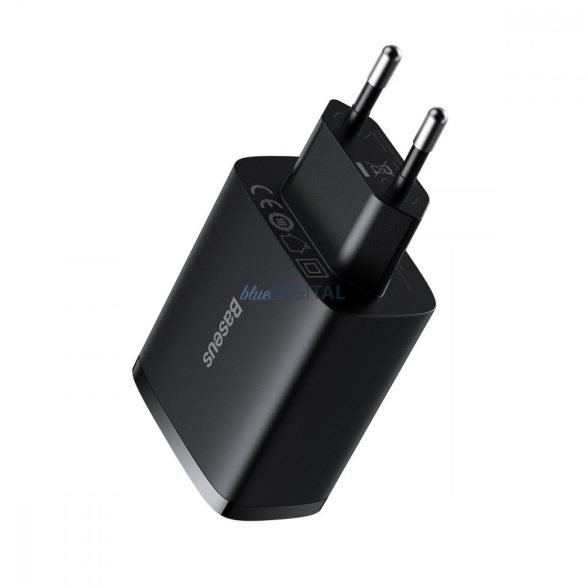 Baseus kompakt töltő 3x USB 17W fekete (CCXJ020101)