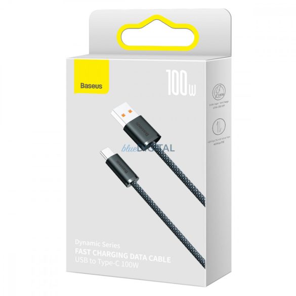 Baseus Dynamic Series USB kábel - USB Type-C 100W 1m szürke (CALD000616)