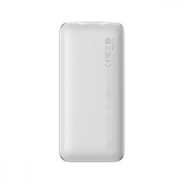 Baseus Bipow Pro powerbank 10000mAh 22.5W + USB 3A 0.3m kábel fehér (PPBD040002)