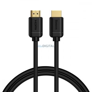 Baseus nagy felbontású sorozat HDMI HDMI HDMI adapter kábel 0.75m fekete