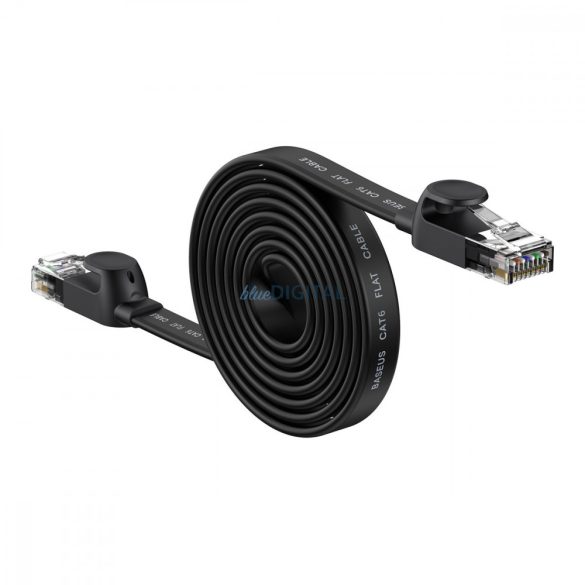 Baseus high Speed Hatféle RJ45 Gigabit hálózati kábel (lapos kábel) 2m Fekete
