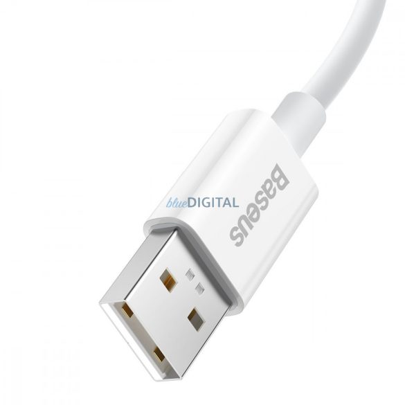 Baseus Superior Series SUPERVOOC USB-A USB-C 65W 1m kábel fehér