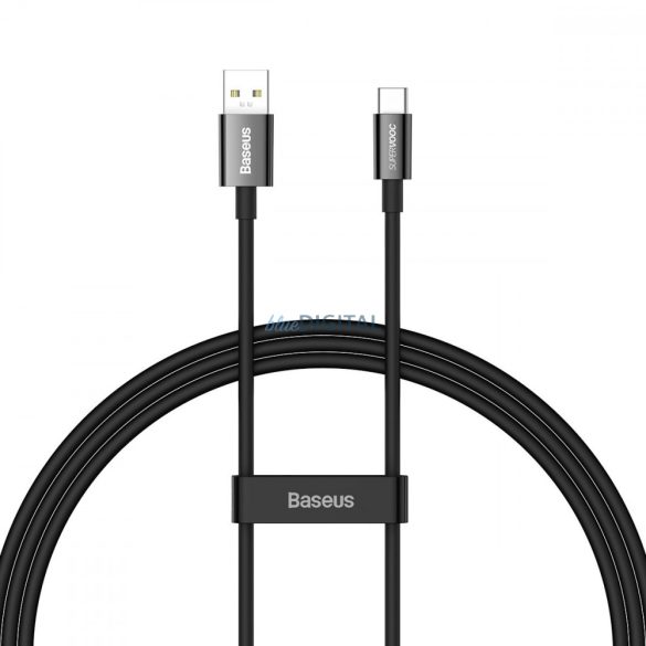 Baseus Superior sorozat SUPERVOOC USB-A USB-C kábel 65W 1m fekete